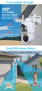 Cámara Solar PTZ ZCVision de 8MP, Cámara Solar PTZ para Exteriores con Doble Lente, Visualización de Doble Pantalla y Grabación AOV 24/7 - Product Image 6