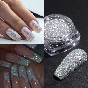 Poudre de paillettes réfléchissante, poudre de diamant pour ongles, pigment brillant effet sucre pour trempage des ongles, fournitures pour nail art, vernis gel et artisanat - Product Image 3