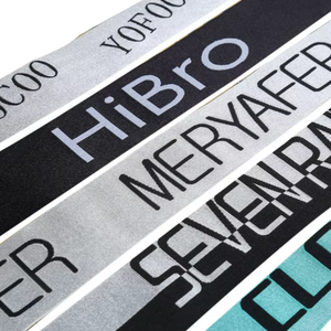 3D dập nổi dệt đàn hồi mềm in cuốn sách tùy chỉnh ban nhạc đồ lót Jacquard dệt sáng bóng ban nhạc đàn hồi cho boxer Dây thắt lưng - Product Image 1