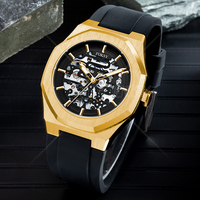 Custom Logo OEM ODM Brand Fashion Stainless Steel Luxury Wrist Automatic Movement Mechanical Watch for Men