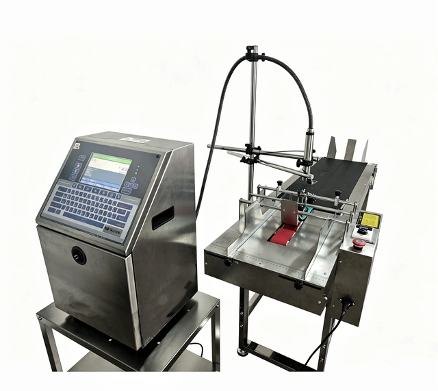 Fast Drying Ink CIJ Small Character Inkjet Printer Continuous Inkjet Coding Machine for Glass Metal Plastic
