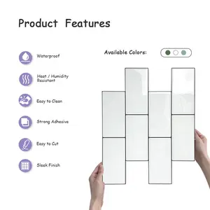 Painéis de parede acústicos 3D modernos, PVC branco à prova d'água, folha de tijolos, fibra de poliéster, decoração de interiores, adesivos de parede para uso doméstico