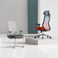 Chaise de bureau moderne en maille à dossier moyen Nouveau design Mesh Computer Gaming Boss Chaise de bureau ergonomique pour de longues heures de travail