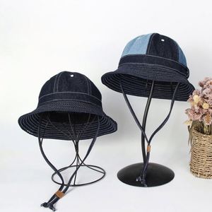 Chapeau Bob en Jean Délavé Personnalisé avec Logo, Style Vintage, pour Hommes, Idéal pour l'Été et les Activités de Plein Air, Vente en Gros - Product Image 1