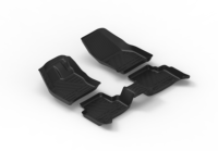 Tapis de sol 3D TPE sur mesure pour Jetta VS5 2019-2025 LHD - Toutes saisons, antidérapant, imperméable, résistant, protection complète, facile à nettoyer, ensemble