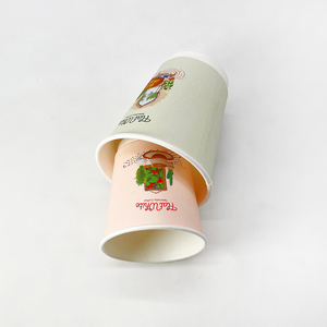 Vasos de papel de pared doble a base de plantas para cafeterías escolares 6/7/8/10/12/16oz perfecto para leche de jugo de agua tapa degradable desechable - Product Image 3