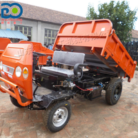 Quadricycle diesel très vendu avec un simple auvent, capacité de charge de 1 tonne, pour le transport sur les chantiers et dans les zones rurales