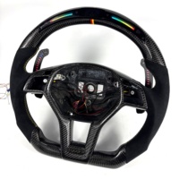 Volant en tissu sergé 3K pour Mercedes Benz W204, compatible avec les modèles C43 C63 C200 C180 C300 C250 AMG 2011-2014, livraison rapide