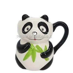 Dễ thương Panda Shaped Mug gốm với xử lý Hand Painted quà tặng & thủ công mỹ nghệ