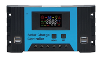 Controlador de Carga Solar PWM Maxsolar Energy Modelo MT20 12V/24V 10A con Pantalla Digital LCD, Funcionamiento de 24 Horas, Potencia Máxima de Panel Solar de 520W
