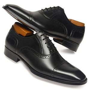 Chaussures habillées imperméables haut de gamme pour hommes avec fonction rehausseur, fermeture à lacets, semelle extérieure en caoutchouc, style professionnel et de soirée - Product Image 6