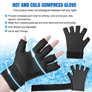 Muñequera de Gel Sólido Ajustable Personalizada, Compresión para Aliviar el <span class=keywords><strong>Dolor</strong></span>, Envoltura de Hielo para Manos, Guantes de Terapia de Frío y Calor - Product Image 3