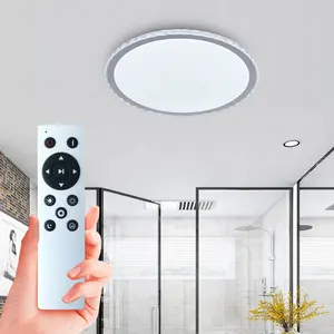 360 grados led luz de techo con control remoto 24W 36W 300mm-500mm ip54 moderna de techo led luz para cuarto de baño comedor pasillo