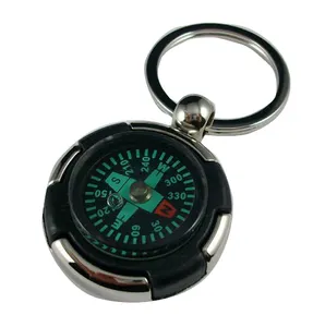 时尚金属钥匙扣和礼品指南针钥匙扣