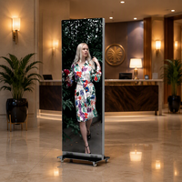 Écran LED numérique portable 640*1920mm, écran LED pliable P1.86 P2 P2.5, panneau d'affichage LED GOB, bannière