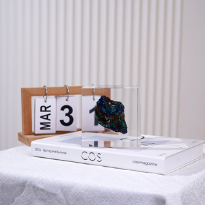 Lucite Mineral koleksiyonu örnekleri küp kare akrilik kaya iç Paperweight ev dekor için - Product Image 2