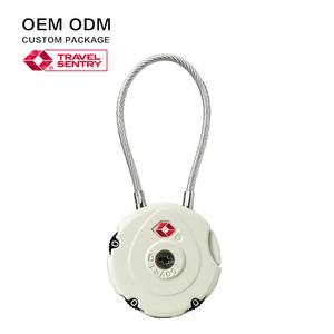 <span class=keywords><strong>TSA007</strong></span> Forma redonda 3 diales TSA Cerradura de viaje con cuerpo fuerte de aleación de zinc - Product Image 1