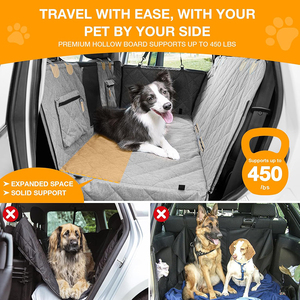 Housse de siège de voiture pour chien, extension de siège arrière pour animaux de compagnie, imperméable, antidérapante, hamac pour siège arrière de voiture, lit pour chien pour voiture, protection de siège - Product Image 6
