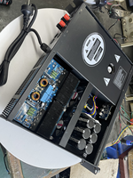 Amplificateur de puissance professionnel, amplificateur de basses audio professionnel 2x1000W, boîtier métallique, design durable pour la scène et l'extérieur