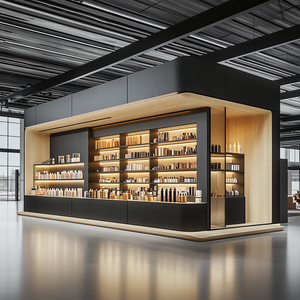 Étagère de magasin de maquillage Design de décoration Présentoir de meubles de magasin de cosmétiques Étagères en bois - Product Image 5