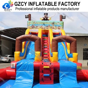 Toboggan aquatique gonflable <span class=keywords><strong>avec</strong></span> château gonflable, en PVC de qualité commerciale, pour usage intérieur/extérieur, idéal pour les fêtes d'anniversaire en jardin et la <span class=keywords><strong>location</strong></span> commerciale - Product Image 5