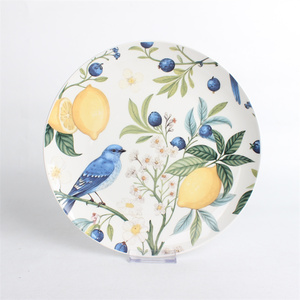 <span class=keywords><strong>Service</strong></span> de table en céramique 18 pièces, thème oiseau bleu et <span class=keywords><strong>citron</strong></span>, décoration intégrale, <span class=keywords><strong>service</strong></span> pour 6 - Product Image 1