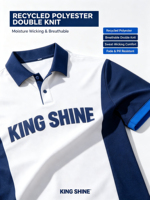 Polo personnalisé avec logo d'équipe, sublimation, imprimé, anti-plis, 100 % coton, uniforme d'entreprise, respirant, pour le sport, le travail et les événements