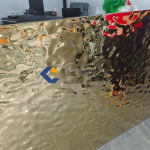 3D Ripple <b>Wall</b> Panel Art Made of 316L Grade Stainless Steel - Product Image 3