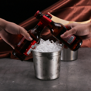Mini Cubo de Acero Inoxidable para Snacks, Enfriador de Papas Fritas para Camping y Picnics, Cubos de Hielo Metálicos Portátiles, Recipientes para Bebidas - Product Image 2