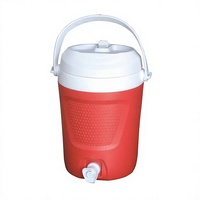 Bouteille isotherme portable de 4 L (1 gallon) avec poignée pour le camping et les pique-niques en extérieur, disponible en rouge/bleu/orange