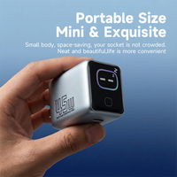 Chargeur GaN 45W Type C en gros avec affichage intelligent IA, adaptateur de voyage portable pour téléphone et ordinateur portable, chargeur USB C à charge rapide