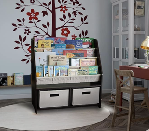 Thiết Kế 2025 Có Bốn Kệ Bằng Gỗ Vải Lưu Trữ Ngăn Kéo Trẻ Em Tủ Sách Kệ Sách - Product Image 4