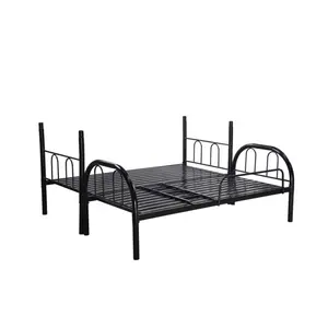 Slaapzaal Stapelbed Goedkoop Groen Stalen Bed Frame Afneembaar Bed