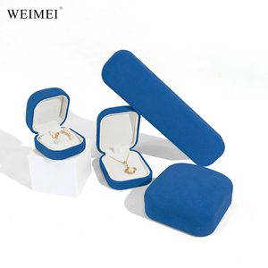 กล่องกำมะหยี่สีเหลือง WEIMEI สั่งทำโลโก้ได้ สำหรับแหวน สร้อยคอ กำไล ต่างหู บรรจุภัณฑ์ร้านขายเครื่องประดับระดับไฮเอนด์ - Product Image 6