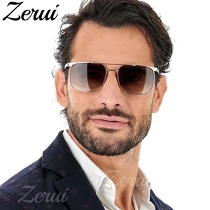 Lunettes de soleil carrées steampunk pour hommes, nouveauté, style <span class=keywords><strong>David</strong></span> de luxe, lunettes de soleil pour femmes, lunettes de soleil de créateur de mode, lunettes de soleil pour hommes, UV400 - Product Image 2