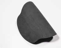 Tapis de souris de bureau et de gaming en gros, noir pur, avec repose-poignet en mousse à mémoire de forme et repose-mains pour clavier, en tissu durable