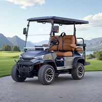 Fournisseur de voiturettes de golf électriques, voiturette de golf 4 places, chariot de golf DC-G-F2+2, nouveau produit phare