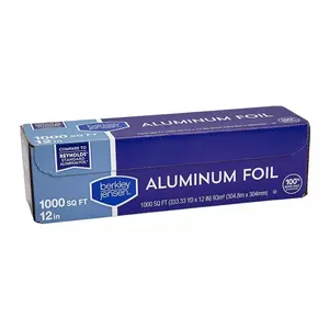 Grosir rol alumunium foil 8011 1235 aluminium Foil, untuk katering dan dapur