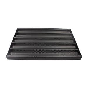 <span class=keywords><strong>Noir</strong></span> perforé 5 fentes antiadhésif Long moule à pain français résistant à la chaleur Baguette plateau de cuisson 600*400mm - Product Image 6