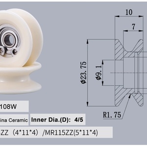 Roues de guidage OEM 24*10mm pour le tréfilage, longue durée de vie, certifiées ISO9001 - Product Image 4