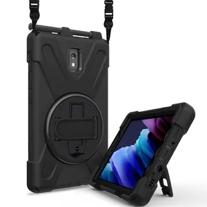 Yapears Heavy duty rugged case for Samsung Galaxy Tab ACTIVE 3 SM-T570 SM-T575 SM-T5778.0 inch cover with 360 rotate kickstand