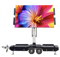 Remorque publicitaire mobile à LED EF15 P3 P4 P5 P6 P8, vente chaude 2025, affichage mobile sur remorque, véhicule à LED mobile
