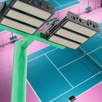 Projecteurs solaires pour terrain de football, éclairage de terrain de sport, éclairage à mât haut, module LED, angle de faisceau étroit, lampe de projecteur