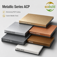 Panneau composite en aluminium Alucobond 4 mm couleur gris argenté métallique pour façade de parc industriel moderne et extérieur de bâtiment de bureaux