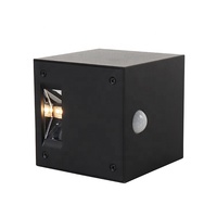 Lampes murales solaires LED en aluminium, 800 recharges, lumière blanche chaude, éclairage de porche extérieur, batterie