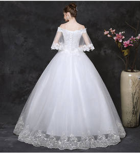 Nuovi Abiti da Sposa in Stile Coreano, Lunghezza a Terra, Monospalla, Taglie Forti, Abito Nuziale - Product Image 5