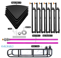 Kit de scène de pole dance GAOHAO - Poteau de pole dance professionnel de 45 mm, rotatif et statique, amovible et portable