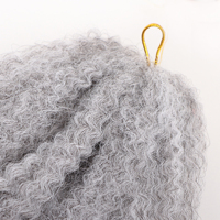Orientfashion Cheveux Tressés Marley au Crochet Bouclés Afro, 18-24 Pouces, Extensions Synthétiques Marley Twist Douces pour Femmes