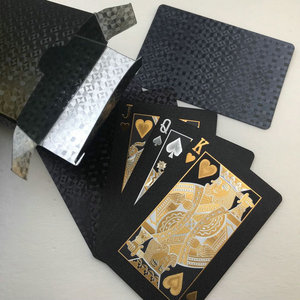 Servicio profesional y calidad Impresión personalizada Doble cara 57x87mm <span class=keywords><strong>Truco</strong></span> <span class=keywords><strong>de</strong></span> magia Naipes Golden Play Poker Card con caja - Product Image 4