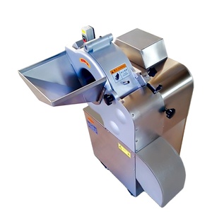 Machine à granulés commerciale 220V entièrement automatique pour viande légèrement congelée, fruits et légumes, avec moteur de découpe tridimensionnelle en dés en une seule opération - Product Image 1